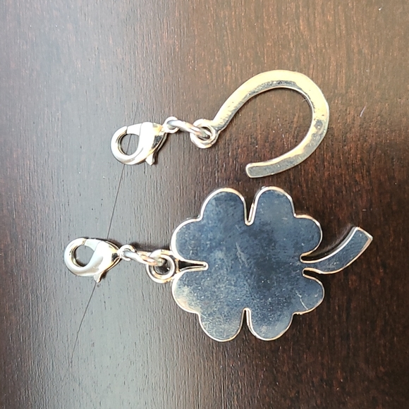 Lucky charms: Horseshoe and 4 leaf clover with crystals - Picture 6 of 15